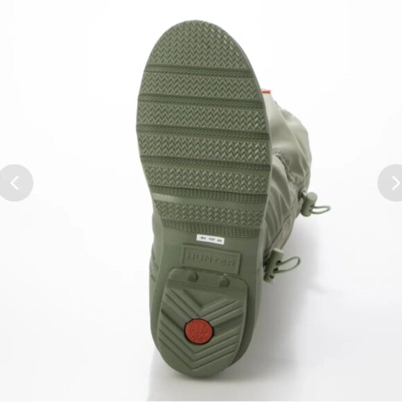NEW HUNTER Original Tall Travel Boots in lichen green/everglade green 261 6T8 - Picture 8 of 8